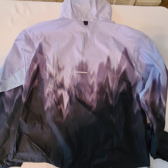 Womens Asics Kasane Jacket With Hood Regular Fit Water Repellent Size Large - Picture 4 of 10